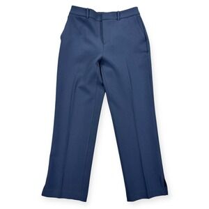 Contemporaine Par Simons Pants Women's Sz 6 Navy Blue Dress Straight Leg Stretch